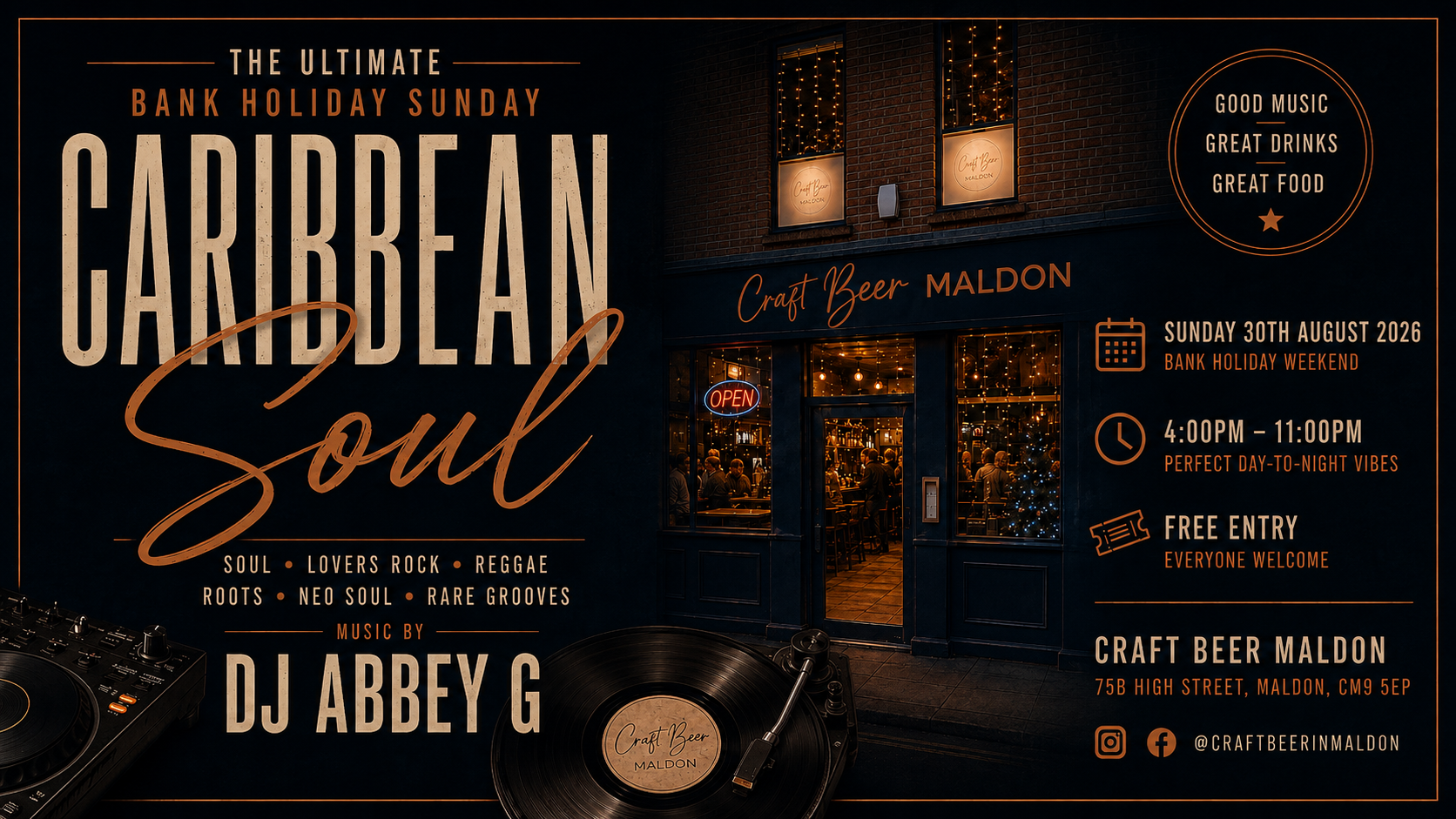 Abey G Brings Caribbean Soul to Craft Beer Maldon.